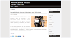 Desktop Screenshot of anunciosdeportes.com