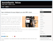 Tablet Screenshot of anunciosdeportes.com